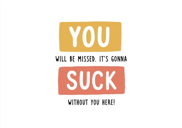 Farewell card