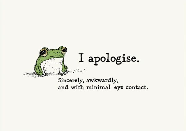 Sorry card